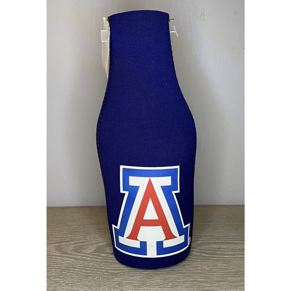 Arizona Wildcats NCAA Stand up zip Beer Koozie / Coozy /‎ Cooler New with Tag! - Picture 2 of 5